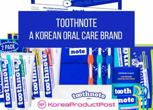toothnote korean oral care brand