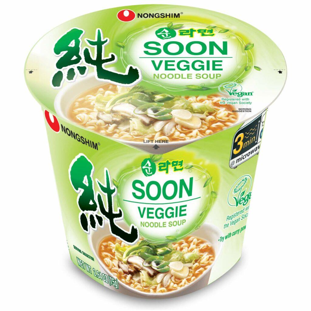 nongshim soon korean vegan ramen cup