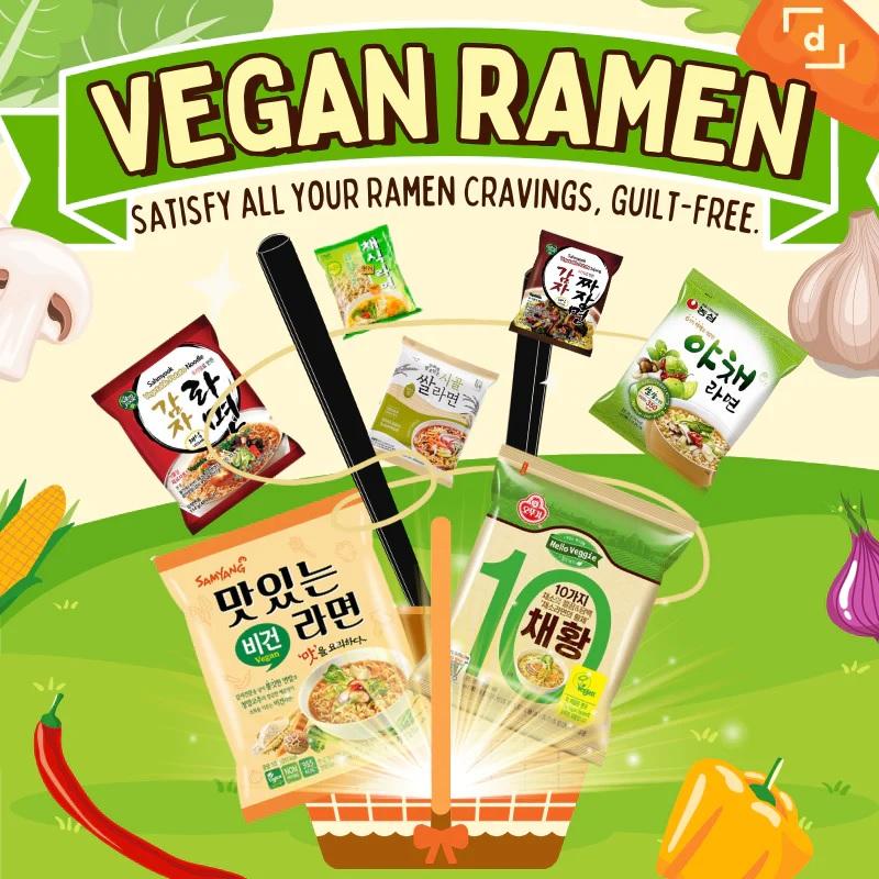 korean vegan ramen by daebak