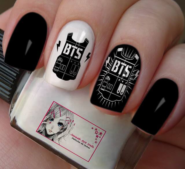 BTS nail art