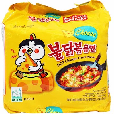 Samyang Fire Hot Cheese Flavored Chicken Ramen Noodles