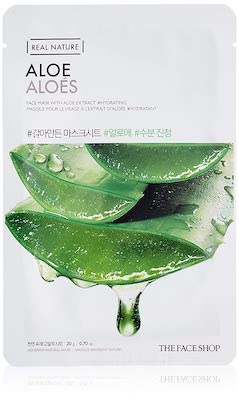 The Face Shop Real Nature Face Mask Aloe skin friendly sheet masks