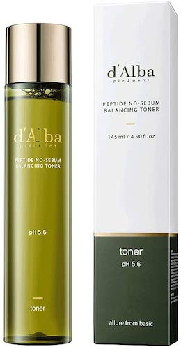 d'Alba Peptide No-Sebum Balancing Toner