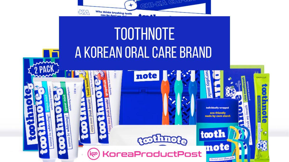 toothnote korean oral care brand