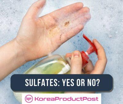 sulfates in korean personal care products