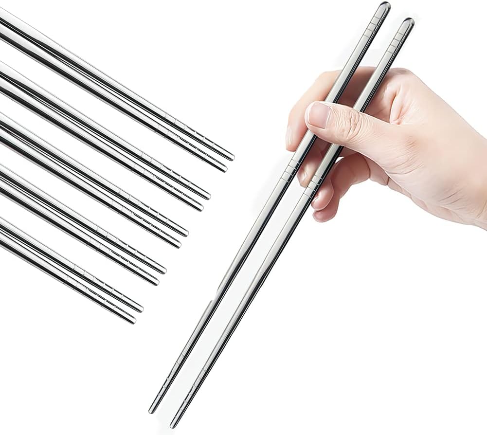 IQCWOOD Metal Chopsticks