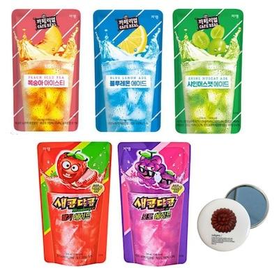 korean pouch drinks & ice cups