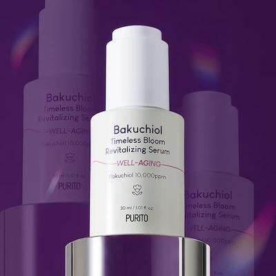PURITO Bakuchiol Timeless Bloom Revitalizing Serum Bakuchiol in K-beauty Products