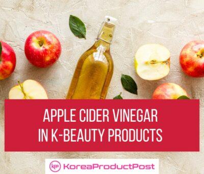 Apple Cider Vinegar K-beauty products