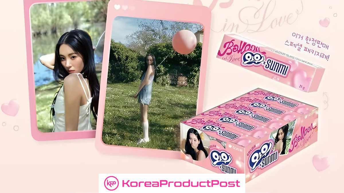 Sunmi gum collab Kpop korean company Orion where to buy