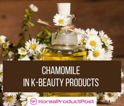 Chamomile K-beauty products