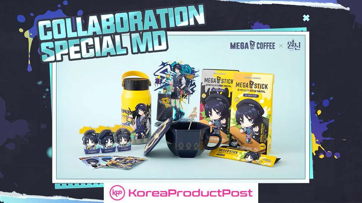 genshin impact mega coffee korea collab