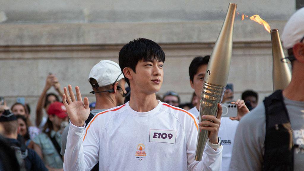 jin's appearance at paris olympics