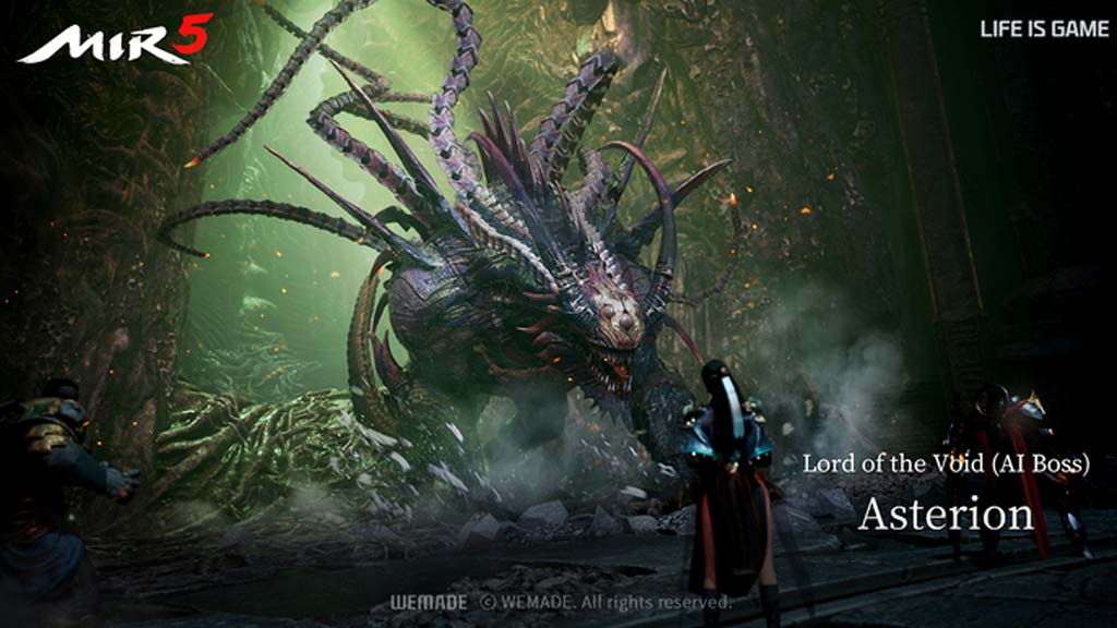 wemade MIR5 mmorpg ai boss gameplay