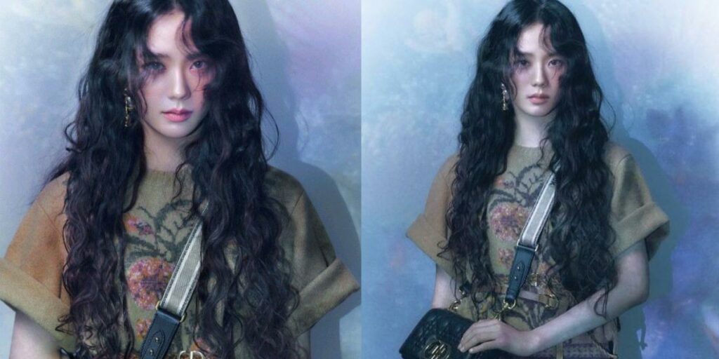 Korean hippie perm hairstyle long hair girls