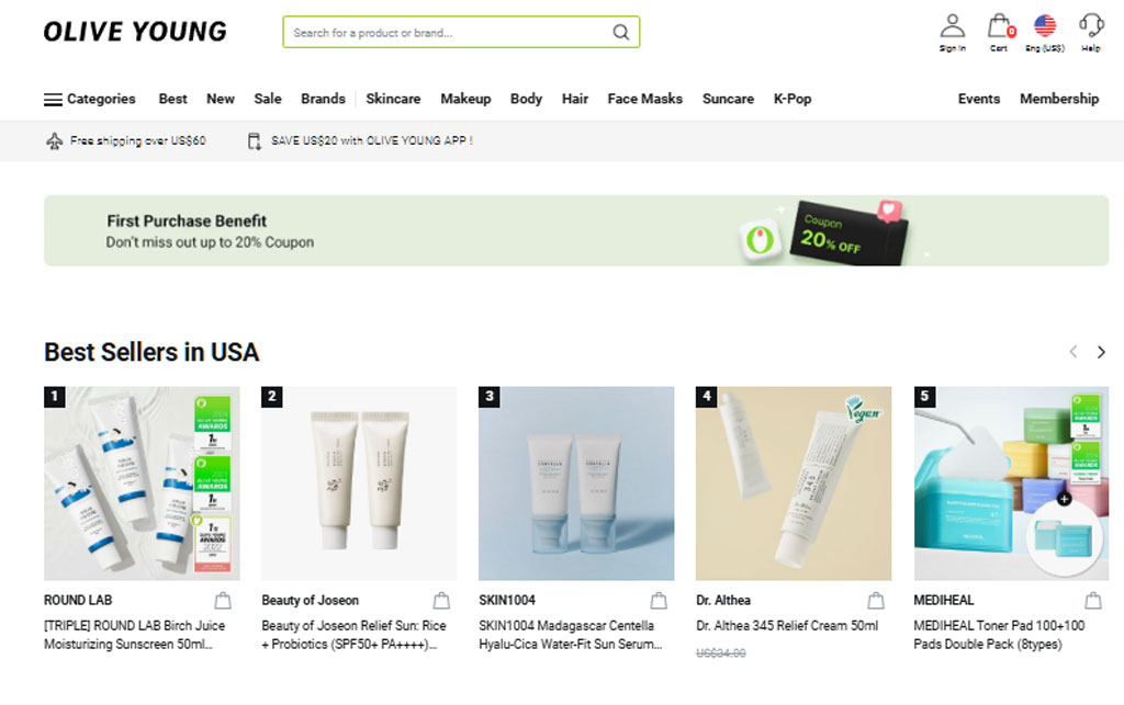 best places to buy korean skincare in US 2025