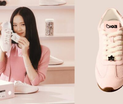 Alo × Jisoo Collab bloom pink sunset sneaker