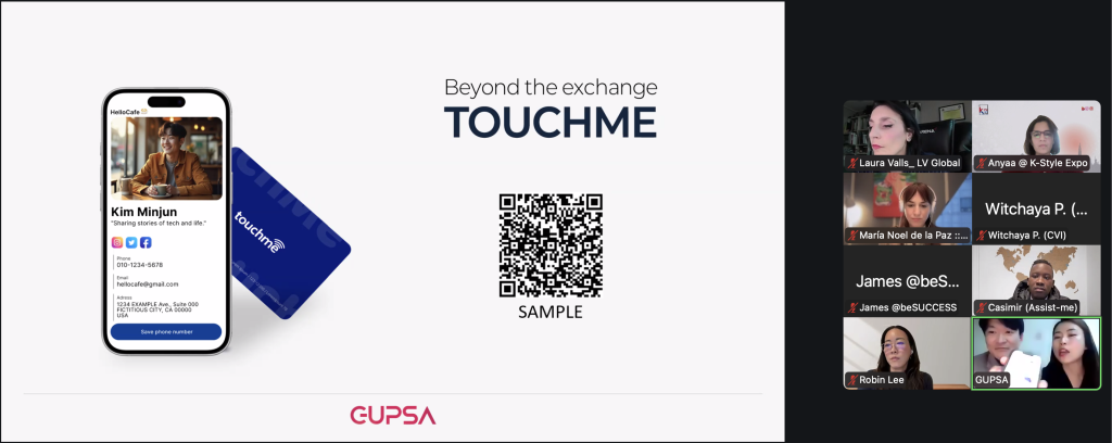 GUPSA — TouchMe NFC Smart Business Card